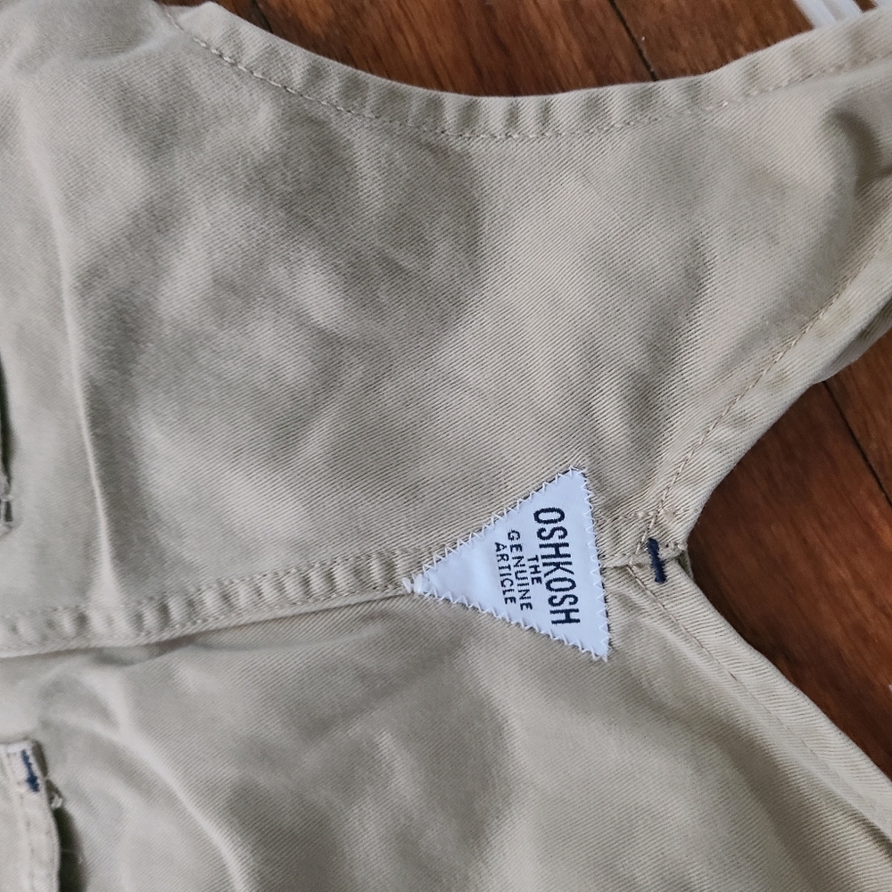 Vintage Y2K Overalls‎ baby nwot OSHKOSH TAN OVERALLS BABY 12 months - Picture 8 of 10